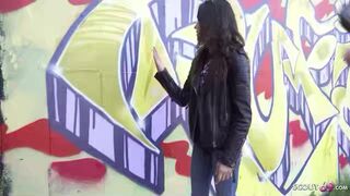 GERMAN SCOUT - Skinny MILF Anal Casting