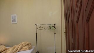 Two buddy explore all her old fuck holes