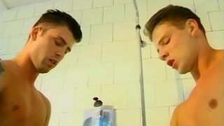 Euro Studs Fuck In Public Washroom - Tamas Izmos, Adam Jannin & Sandor Kerek