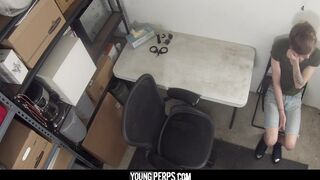 Strong officer punishes impudent boy with anal