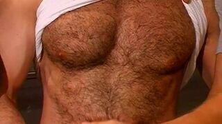 Truck Stop Cock Orgy In The Mensroom - Cole Parker & Damien Vincetti Orgy