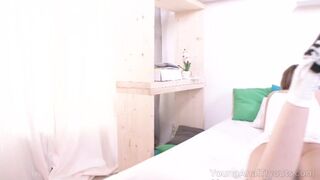 Talented cock pleaser sucks long dick before getting ass shagged