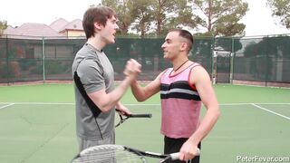 Tennis Match  Double's Couple