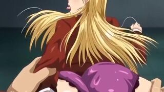 Exotic big tits hentai movie with uncensored group, anal, bukkake scenes