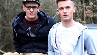 Shaun & James Love To Fuck In A Car - Shaun & James