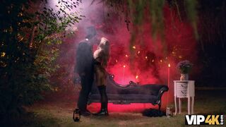 VIP4K. Blonde Witch Veronica Leal had ritual anal fuck and performed the deepest throat