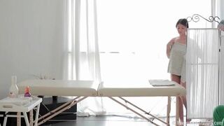 Raisa was aroused and wanted hardcore anal sex from her young masseuse