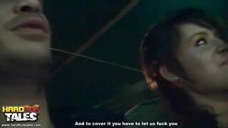 Hard ass fuck in gang bang scene