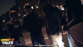 Dirty orgy with busty teen babe