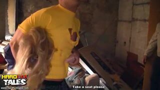 Teen tries amateur double penetration