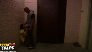 DP sex with cute brunette