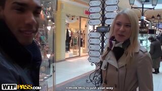 Public sex girl gets fuck fun in the restroom