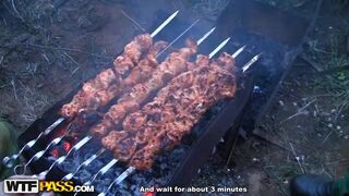 Arranged a couple hard sex after a picnic