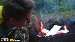 Picnic ended hard anal sex