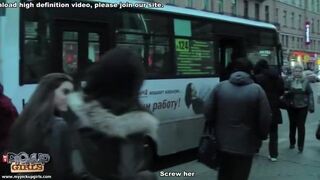 Public pick up movie with passionate girl