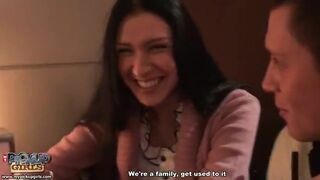 Lots of cum on her face