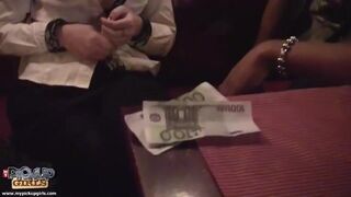 Public blowjob from hot blonde