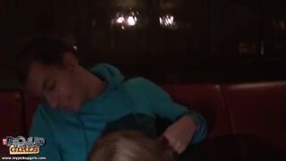 Public fuck with a hot blonde