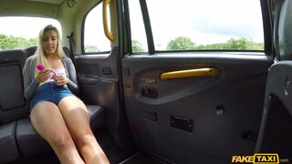 Sophia Grace - Hot Blondes Sex Toy Turns On In Cab