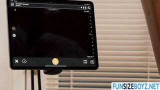 Fucking my black petite twink patient tight ass