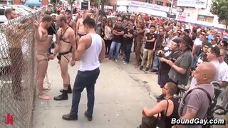 Insane Public Bondage and Group Play