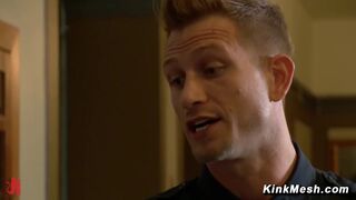 Sexy Simone Sonay Fantasy Fulfilled By Two Dominant Men Exclusive BDSM Anal Scene