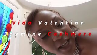 Vida Valentine & Jazmine Cashmere BBC DP Threesome