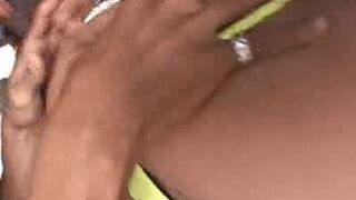 Shemale Takes Cock Plugging