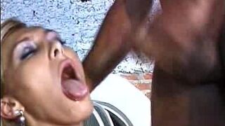 Tranny Nikki Nasty Cum Facial