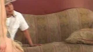 Blonde Wife Teasing Her Husband