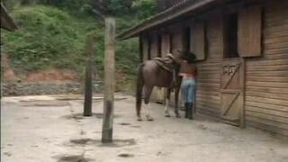 Pretty Latina Showing Off Her Boobs