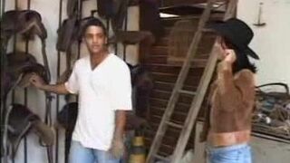 Pretty Latina Showing Off Her Boobs