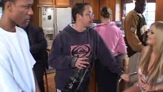 Busty Blonde Alicia Interracial Banging