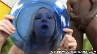 Pretty Hillary Interracial Cum Facial