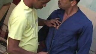 Buffed Gay Latino Submits His Ass