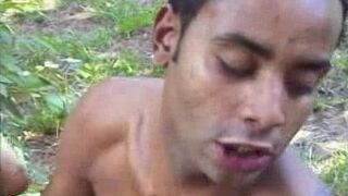 Horny Latino Showing Off His Dick