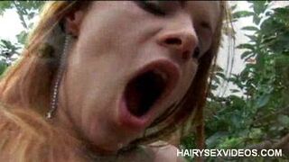 Nasty Brunette Exposes Her Full Bush