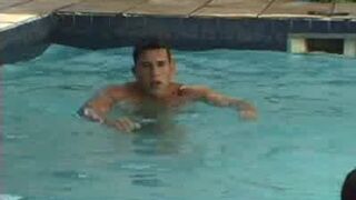 Hot Interracial Pool Sex