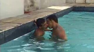 Hot Interracial Pool Sex