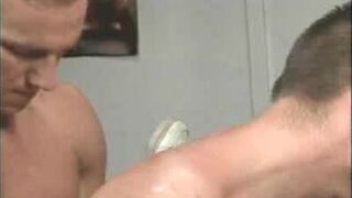 Gay Hunks Sandwich Anal