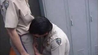 Bear Cops Hot Locker Room Blowjob