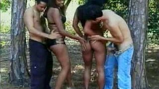 Outdoor Bisexual Foursome