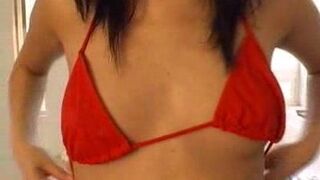 Asian Bares Her Clothes