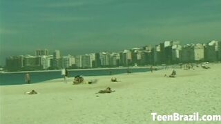 Teen Brazilian Latina Fucks Hard Outdoors