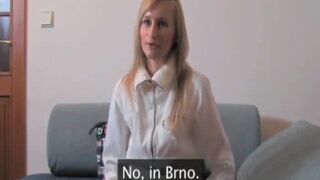 Teen Blonde Casting with Sexy Body and Fucking