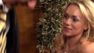 Hot blonde likes to suck off a horny club chairman