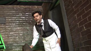 Horny cafe owner plows two adorable horny sluts