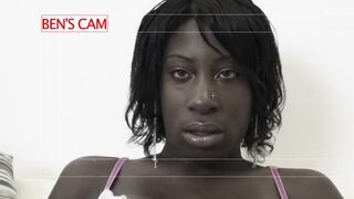 Skanky black lady is eager for interracial group sex with the boys