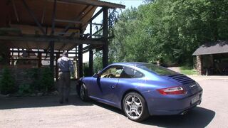 Huge dick dude stretches out ass and pussy on this cock sucking maid