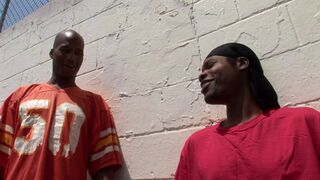 Horny black thugs rockin' each others world!